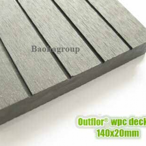 Sàn gỗ nhựa WPC ngoài trời tấm đặc OBM140S20A